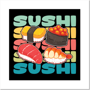 Sushi Retro Vintage Posters and Art